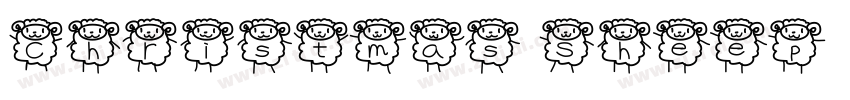 Christmas Sheep   Pe字体转换